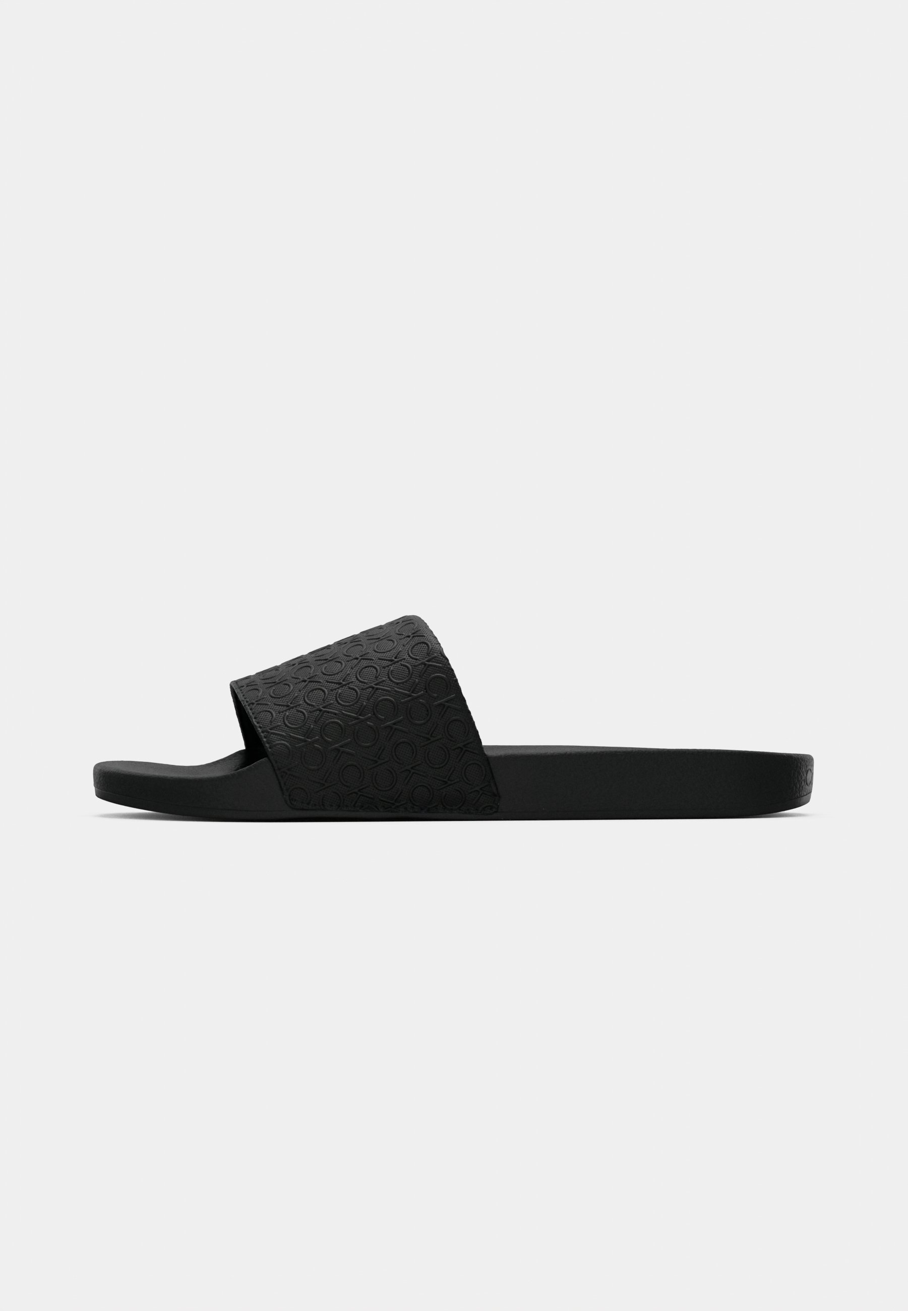 Calvin Klein POOL SLIDE MONO - Nazouvací boty - black