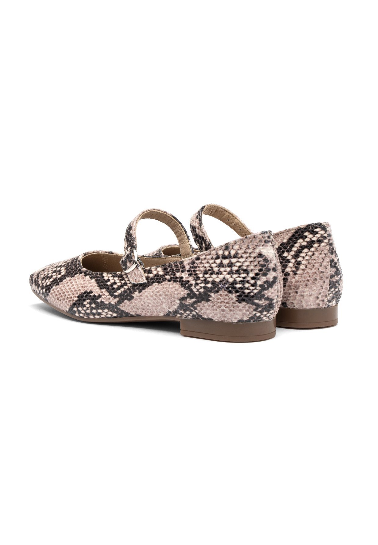 RYŁKO Ballerina's met enkelbandje - Beige