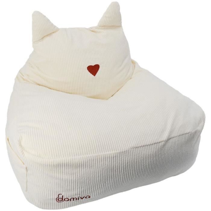 Puff - DOMIVA - Honungsmåne - Korduroy - Mjuk och fluffig - Kattöron