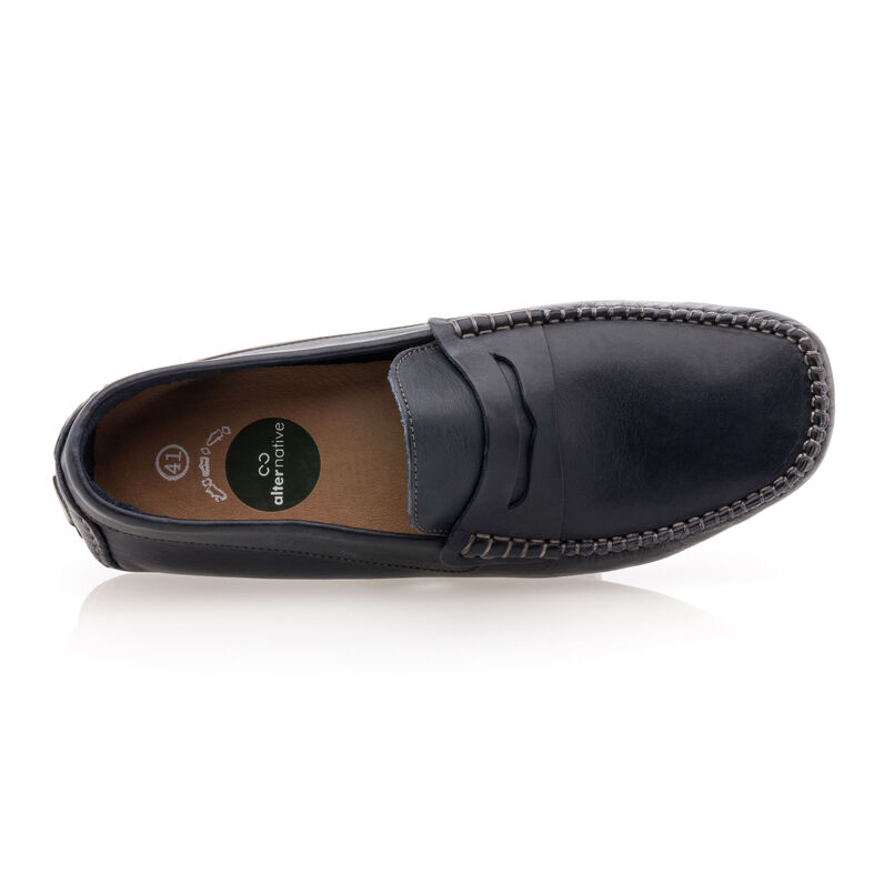 Mocasines/zapatos náuticos azules para hombre
