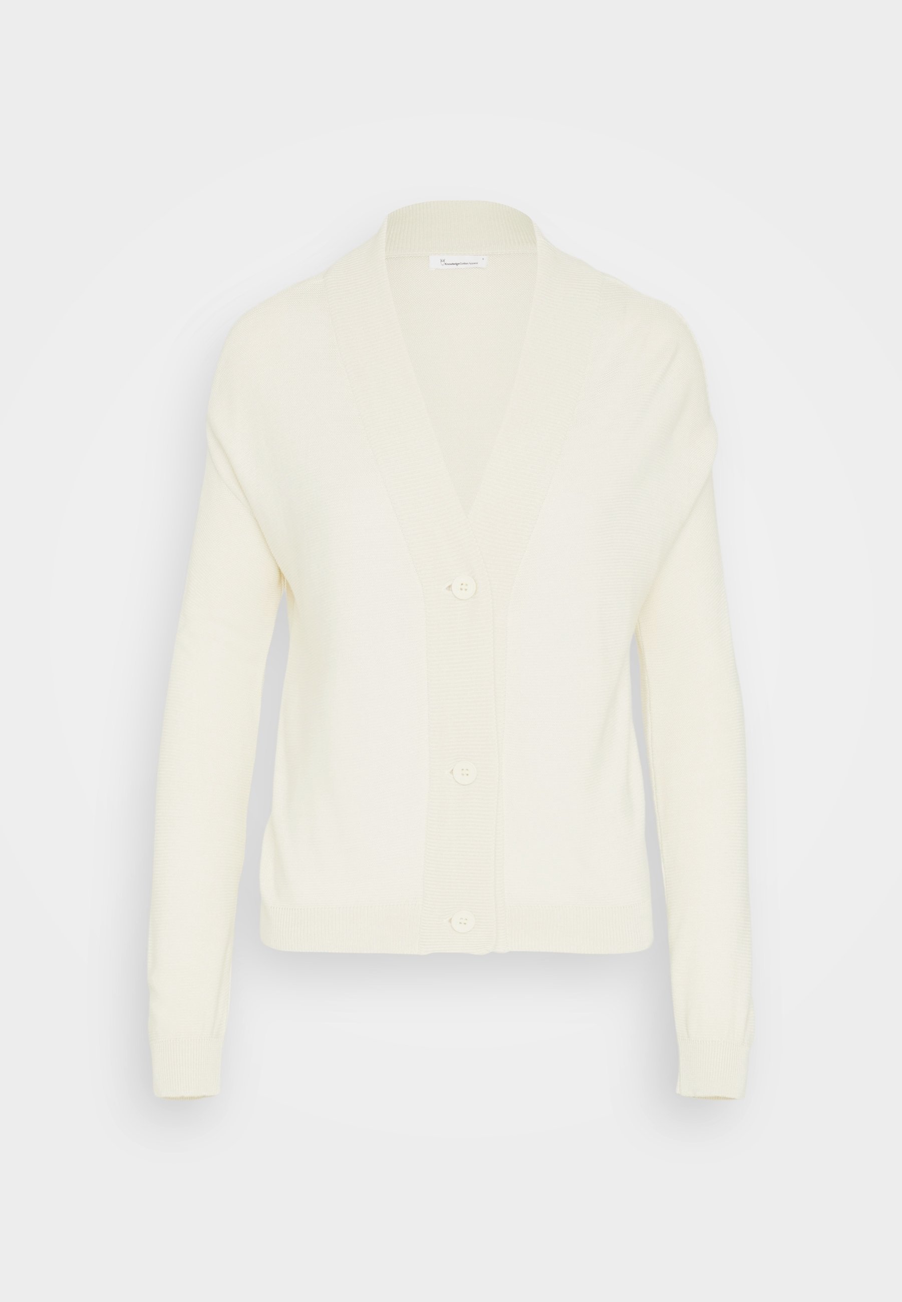 KnowledgeCotton Apparel kardigán - törtfehér