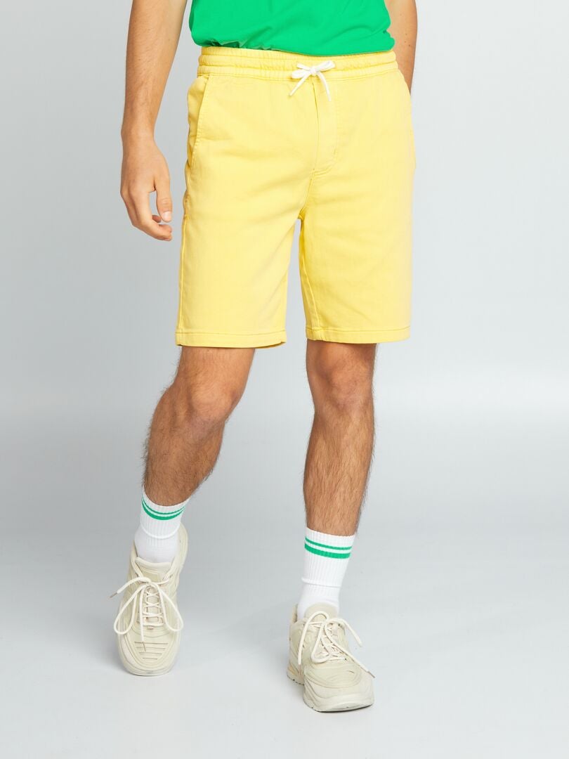 Effen Bermudashorts - GEEL