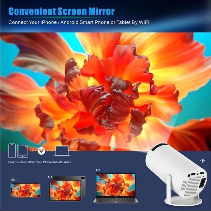 Vidéoprojecteur - HY300 PRO - Android 11.0 - 1280x720 - WiFi 6 - Bluetooth 5.0