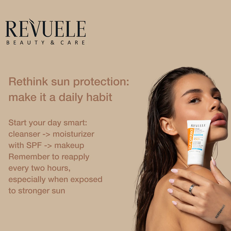Revuele Sunprotect Creme de Dia Hidratante e Proporciona Sensação Solar FPS 50+