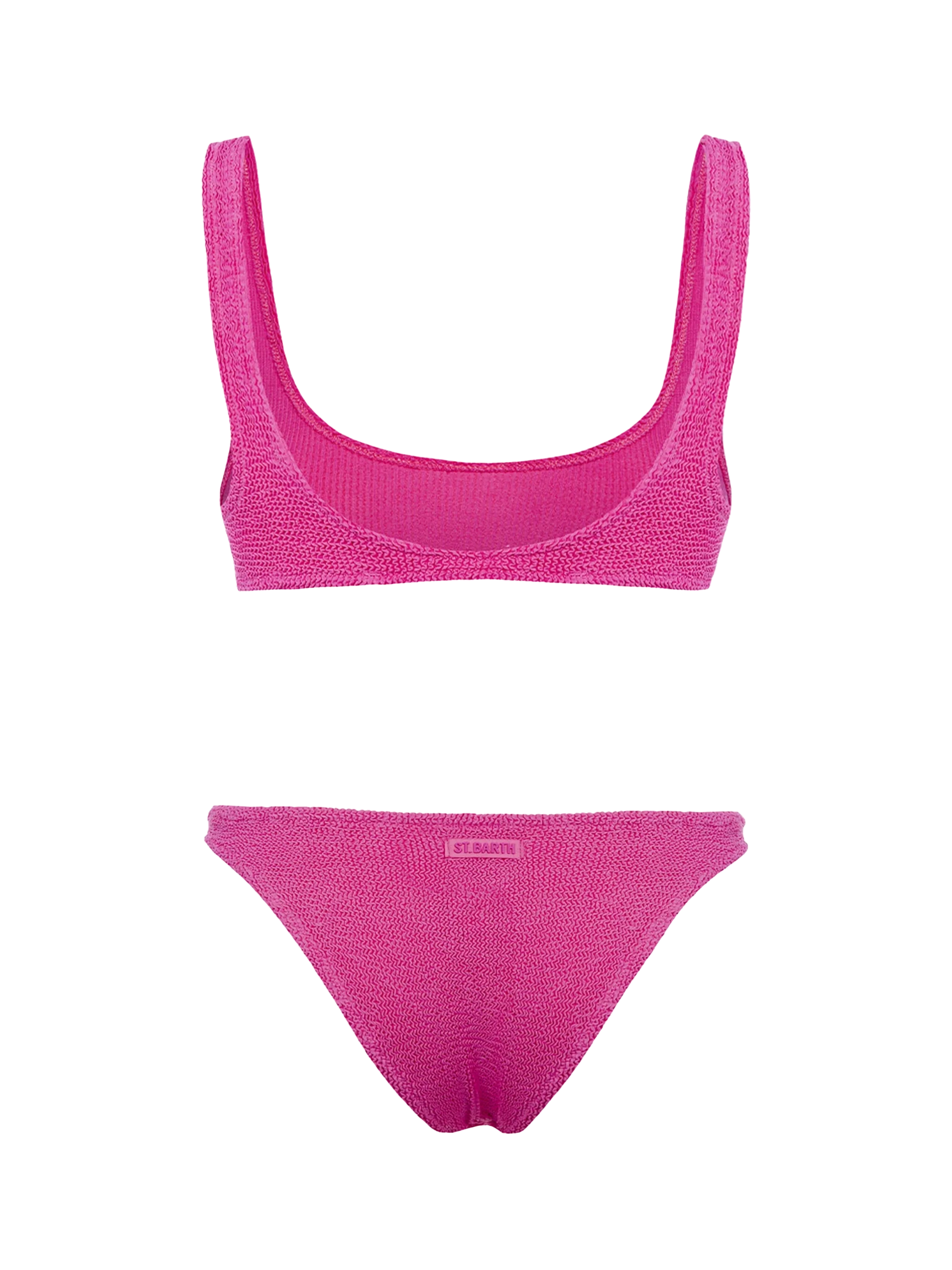 Bikini da donna classico rosa crinkle Naima Elise