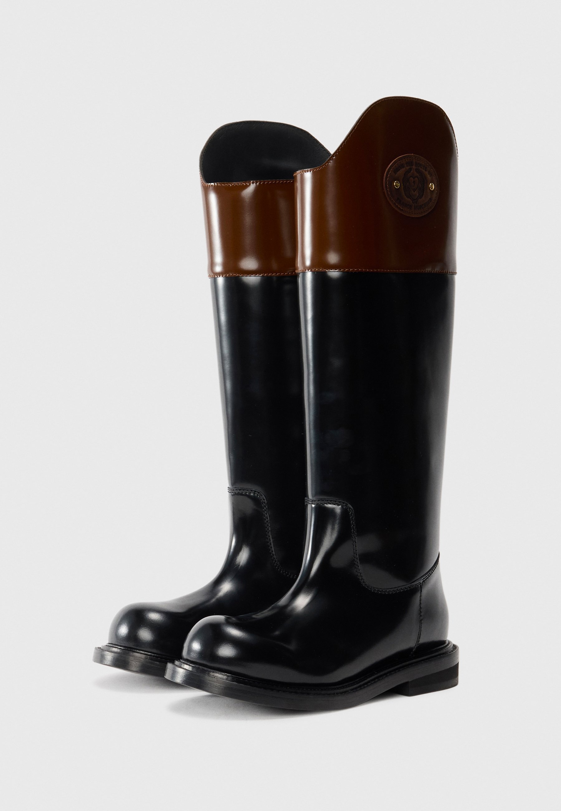 Bottes MOSCHINO - noir/marron foncé