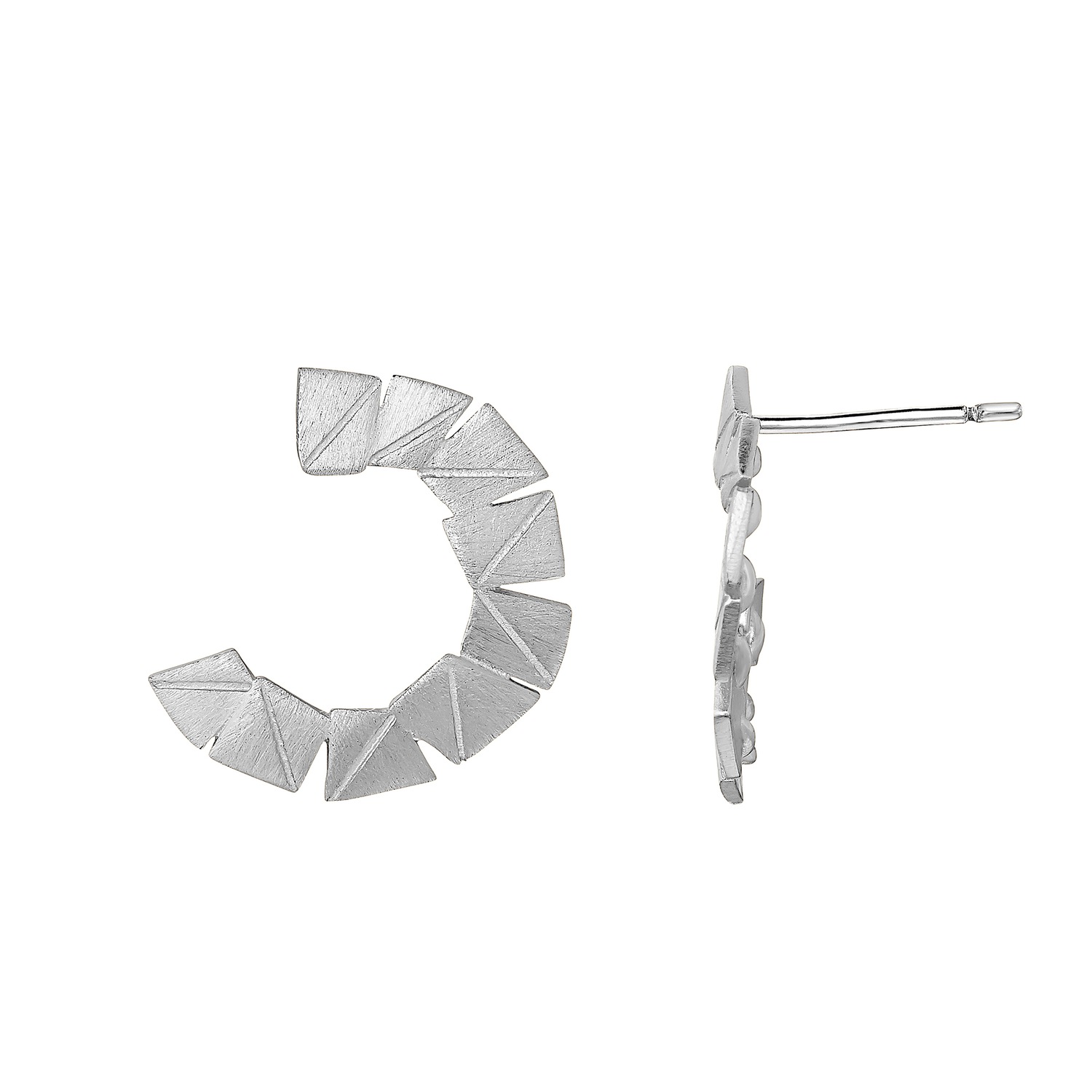 Heideman Boucles d'oreilles Partis couleur argent mat