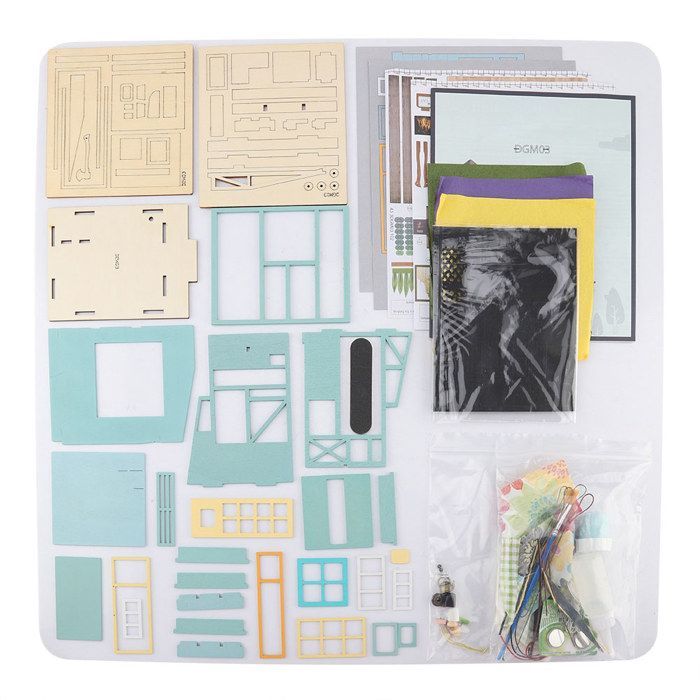 Kit de casa de muñecas en miniatura para armar, hecho a mano, perfecto para regalar.