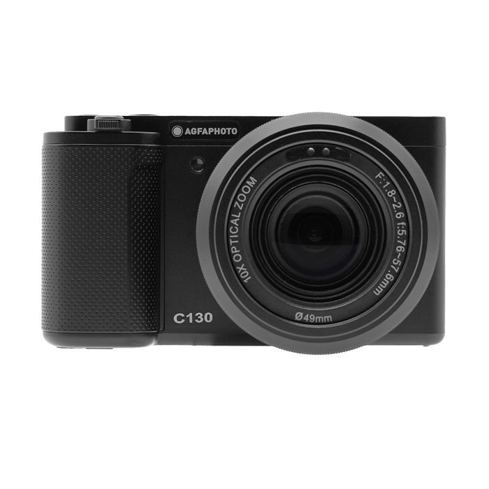 AGFAPHOTO Realishot C130 - Compacte digitale camera, diafragma f/1.8-2.6, ISO 100-3200, autofocus, LCD-scherm - Zwart