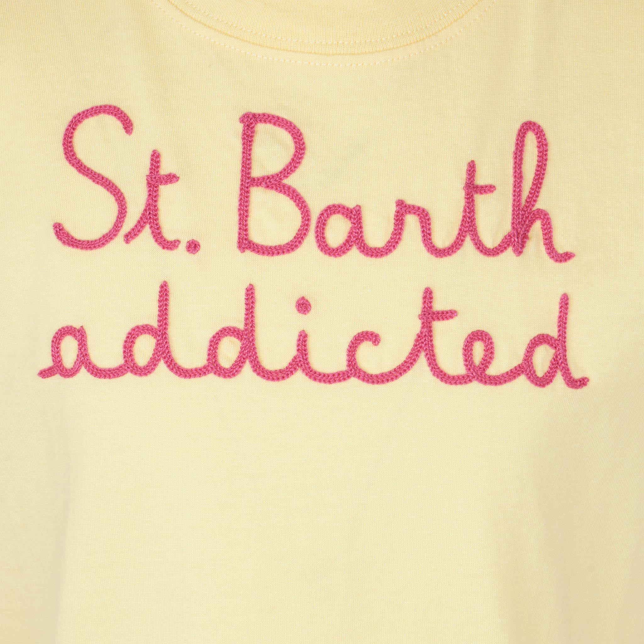 Geborduurd T-shirt voor verslaafde meisjes van St. Barth