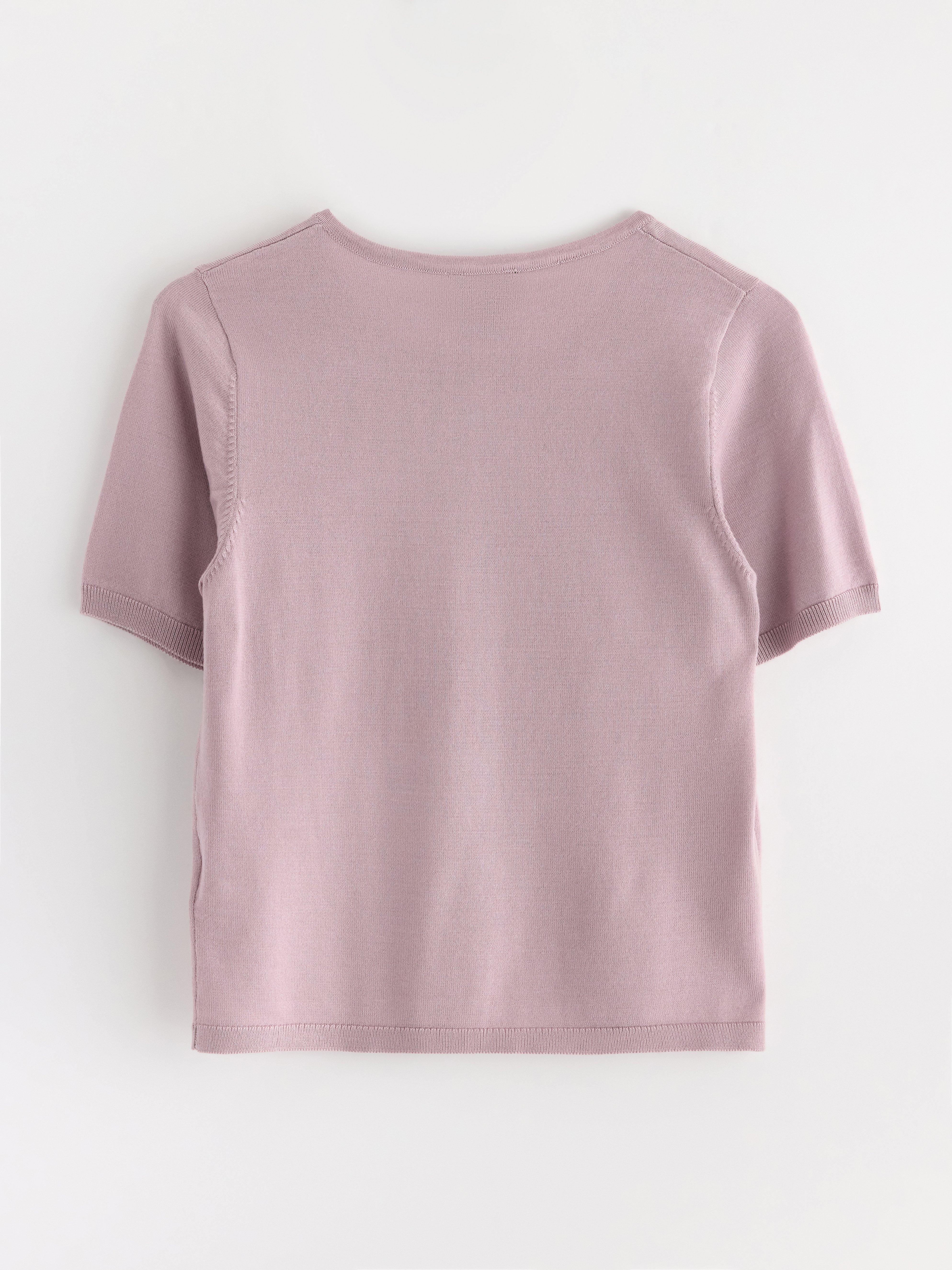Finstickad cardigan Light Lilac