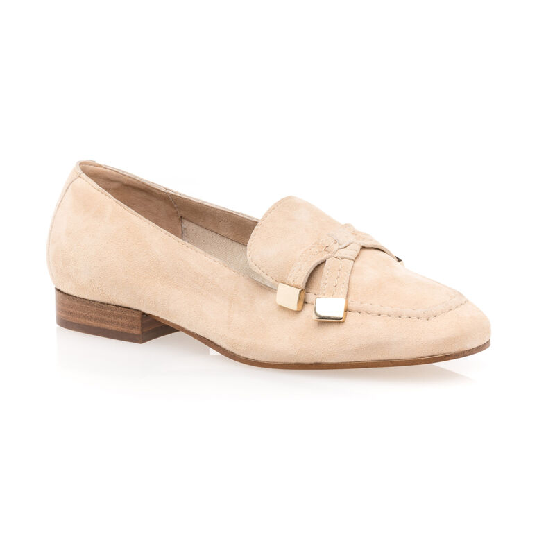 Mocassins / chaussures bateau Femme Beige