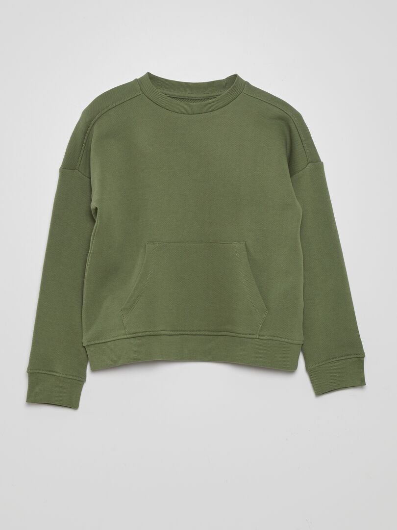 Sudadera ligera de felpa - verde