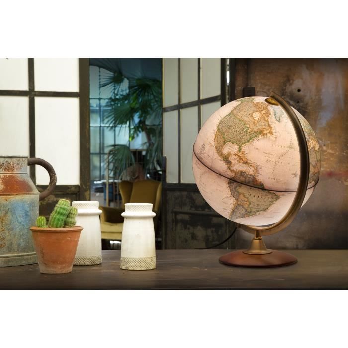 TECNODIDATTICA - Globo terrestre National Geographic Explorer Executive, iluminado, 30 cm, cartografia NATIONAL GEOGRAPHIC