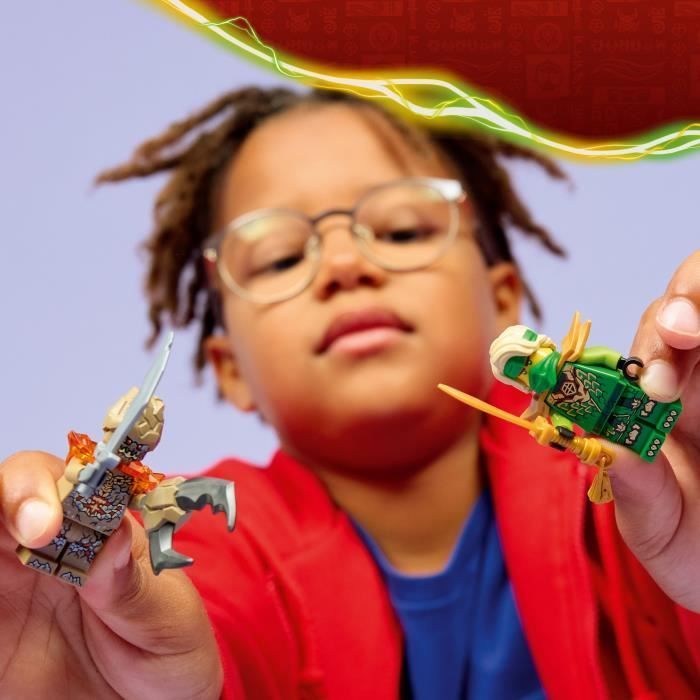 LEGO NINJAGO 71850 Lloyd contre la Toupie du Monstre de la Terre - Jeu de Construction