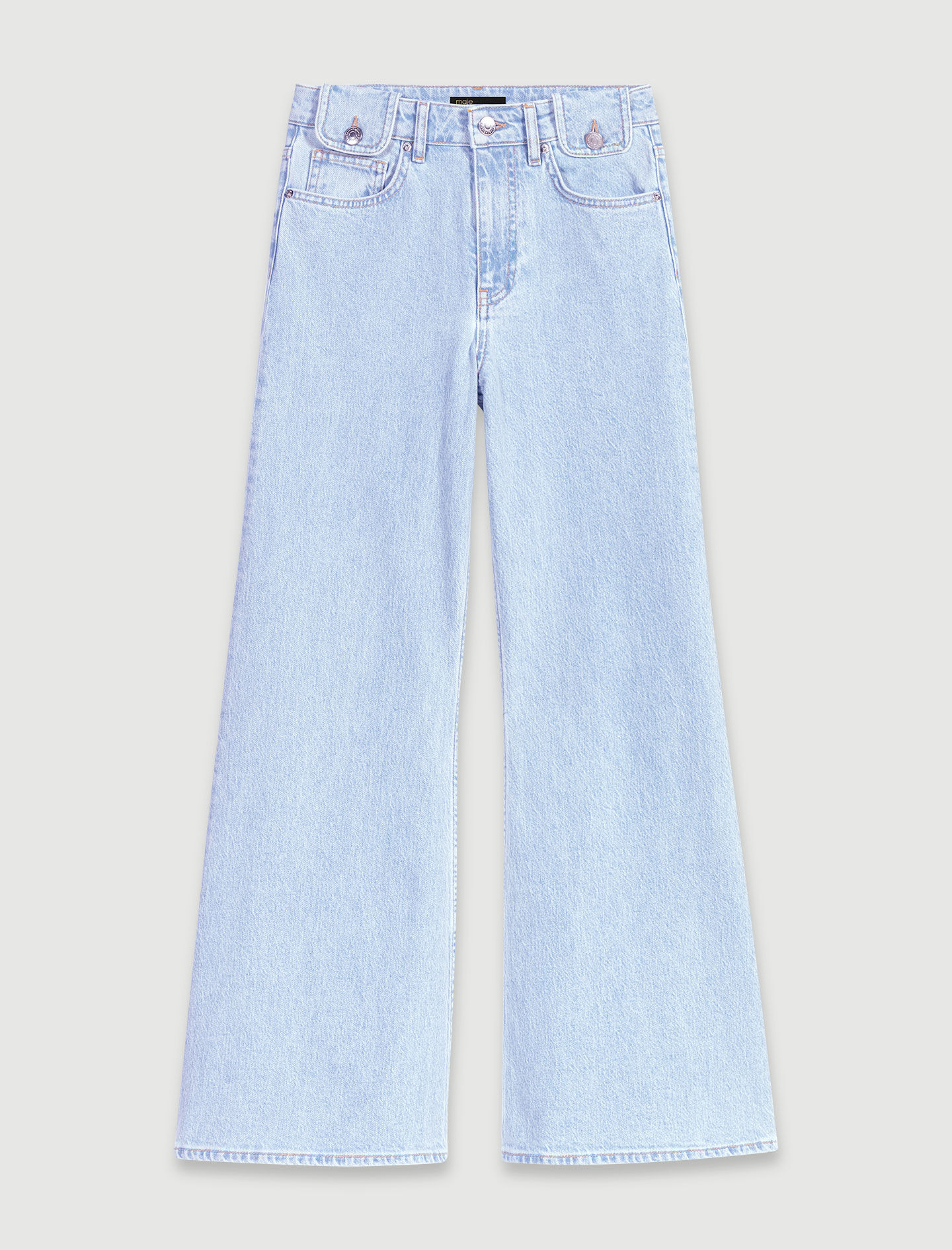 Wijde, verwassen jeans - Lichtblauw