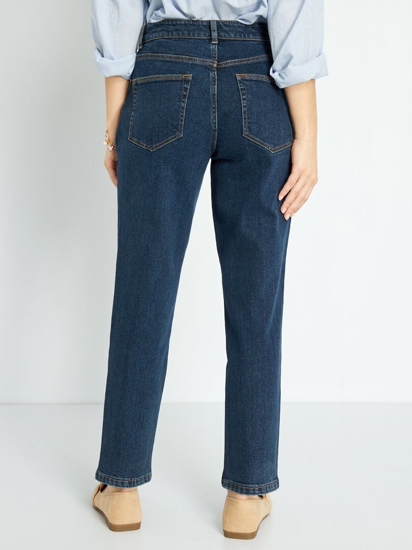 Zeer hoge taille mom jeans - L30 - BLAUW
