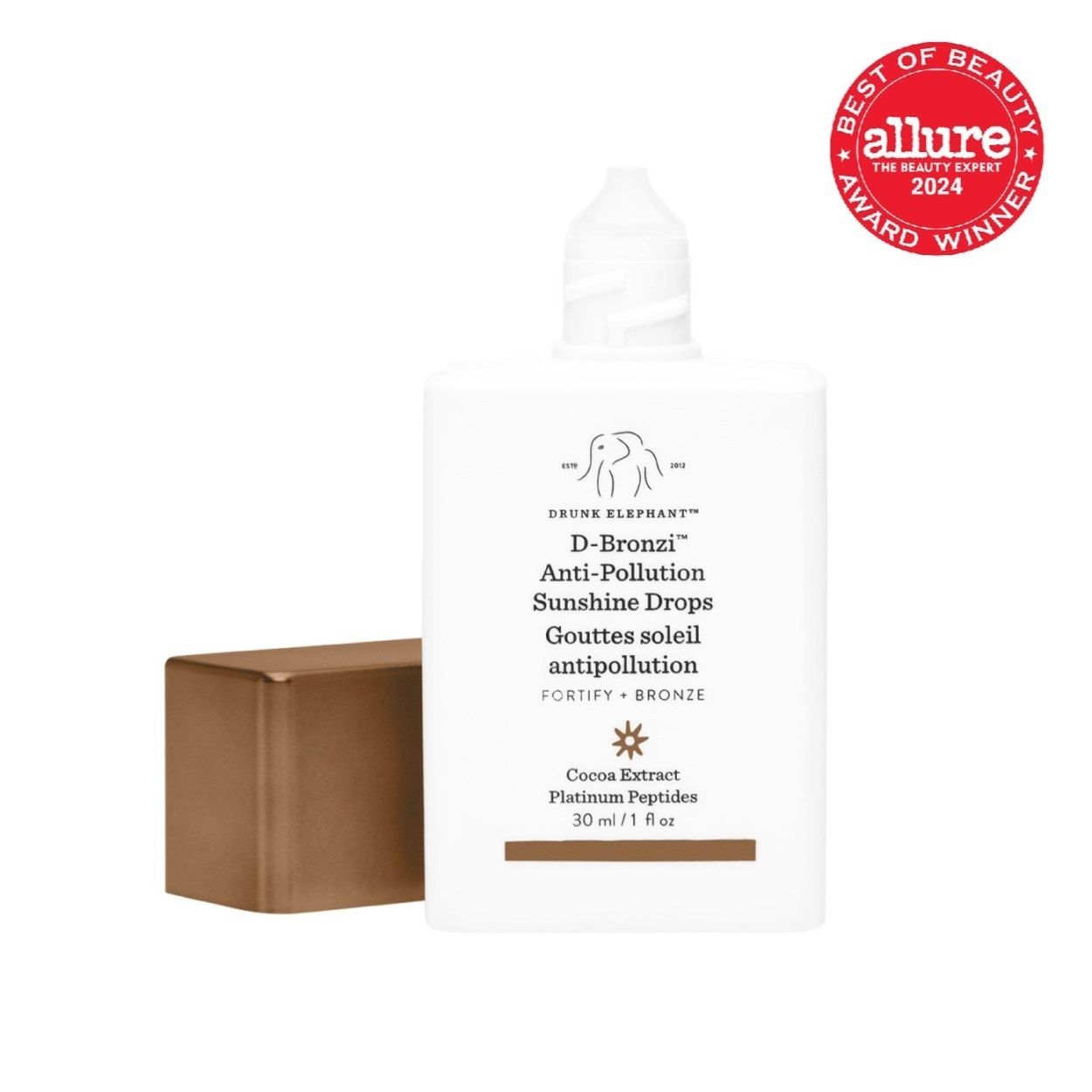 Drunk Elephant Glowserum D-Bronzi kapljice proti onesnaženju Sunshine - 30 ml