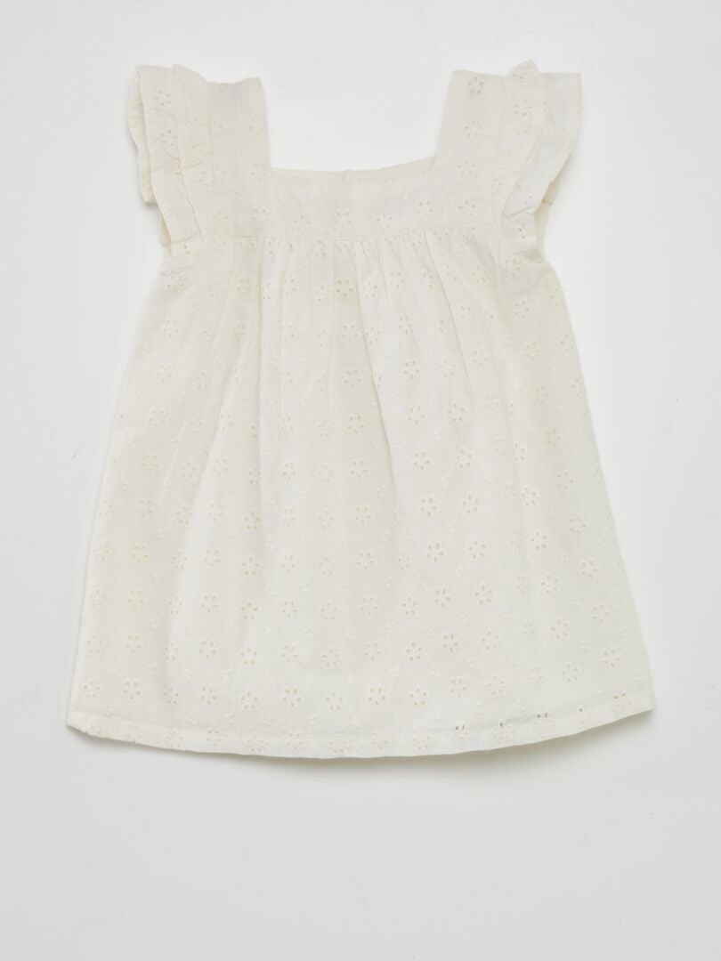 Vestido com costura inglesa - BRANCO