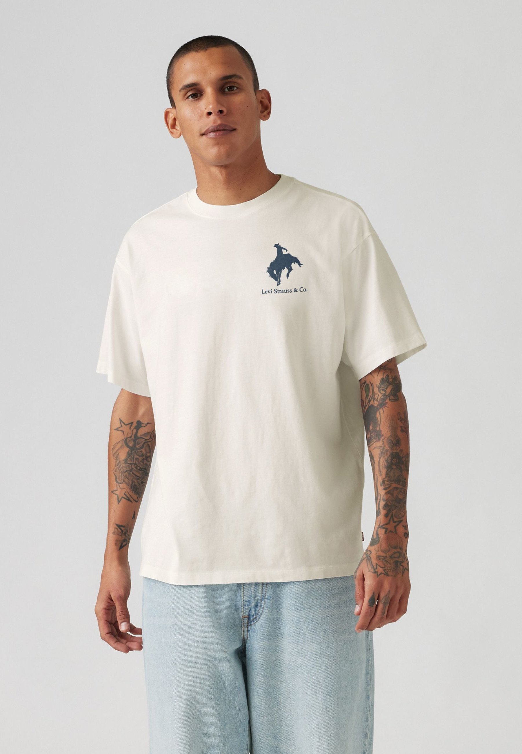 Levi's® VINTAGE FIT GRAPHIC TEE - T-shirt stampata - srt 8 egret