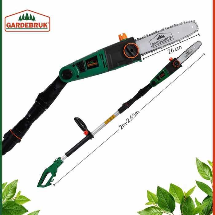 GARDEBRUK - Elagueuse électrique sur perche • 750 W • ASX 900 • tige télescopique lame 26cm - entretien jardin branches arbres