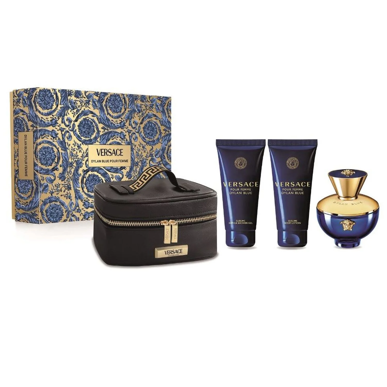 Versace Pour Femme Cofanetto Dylan Blue Pour Femme Eau de Parfum - Cofanetto Profumo Donna, Eau de Parfum