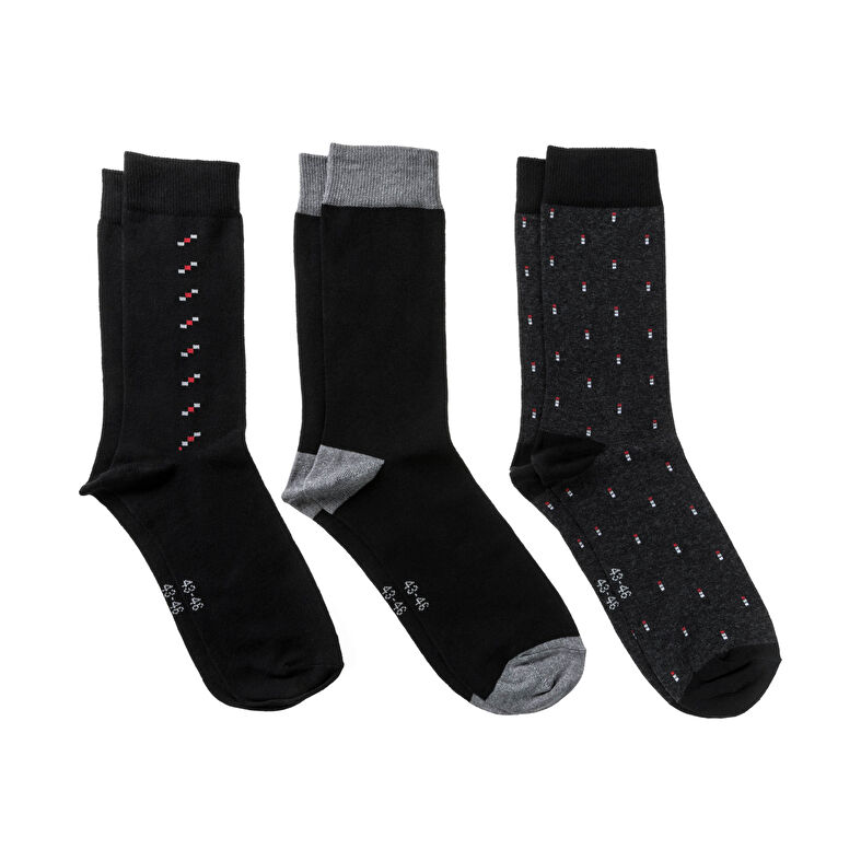 Schwarze Socken und Strumpfhosen für Herren