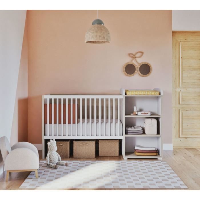 Cuna convertible - 120x60cm - Se convierte a 90x190cm - Babyprice Smile - Haya