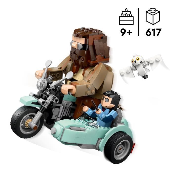 LEGO Harry Potter 76443 Passeio de Moto de Hagrid e Harry - Conjunto de Construção para Maiores de 9 Anos