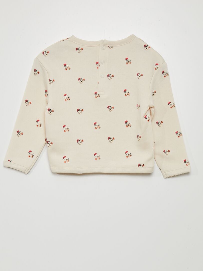 2-delt pysjamassett med genser og leggings - HVIT