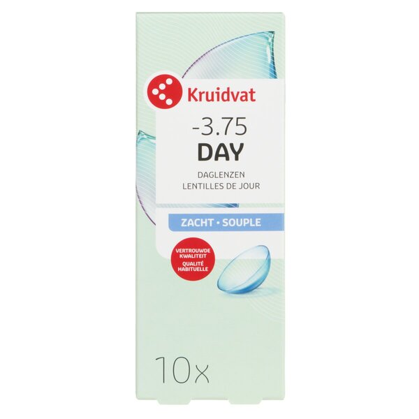 Kruidvat Opticare -3.75 Lentile de contact moi zilnice<br>Dispozitiv medical - 10 bucăți