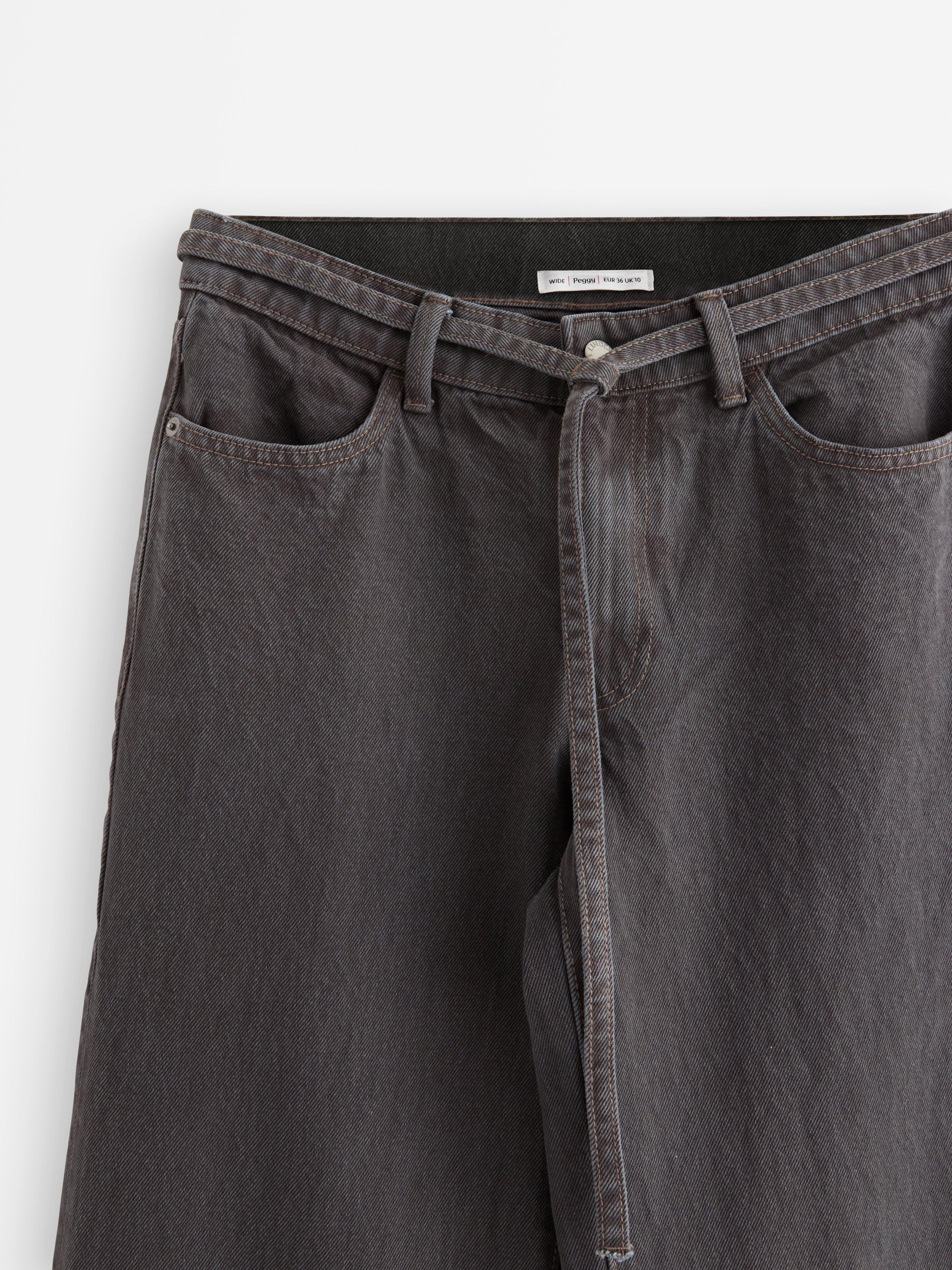 WIDE Peggy  jeans med medelhög midja grey