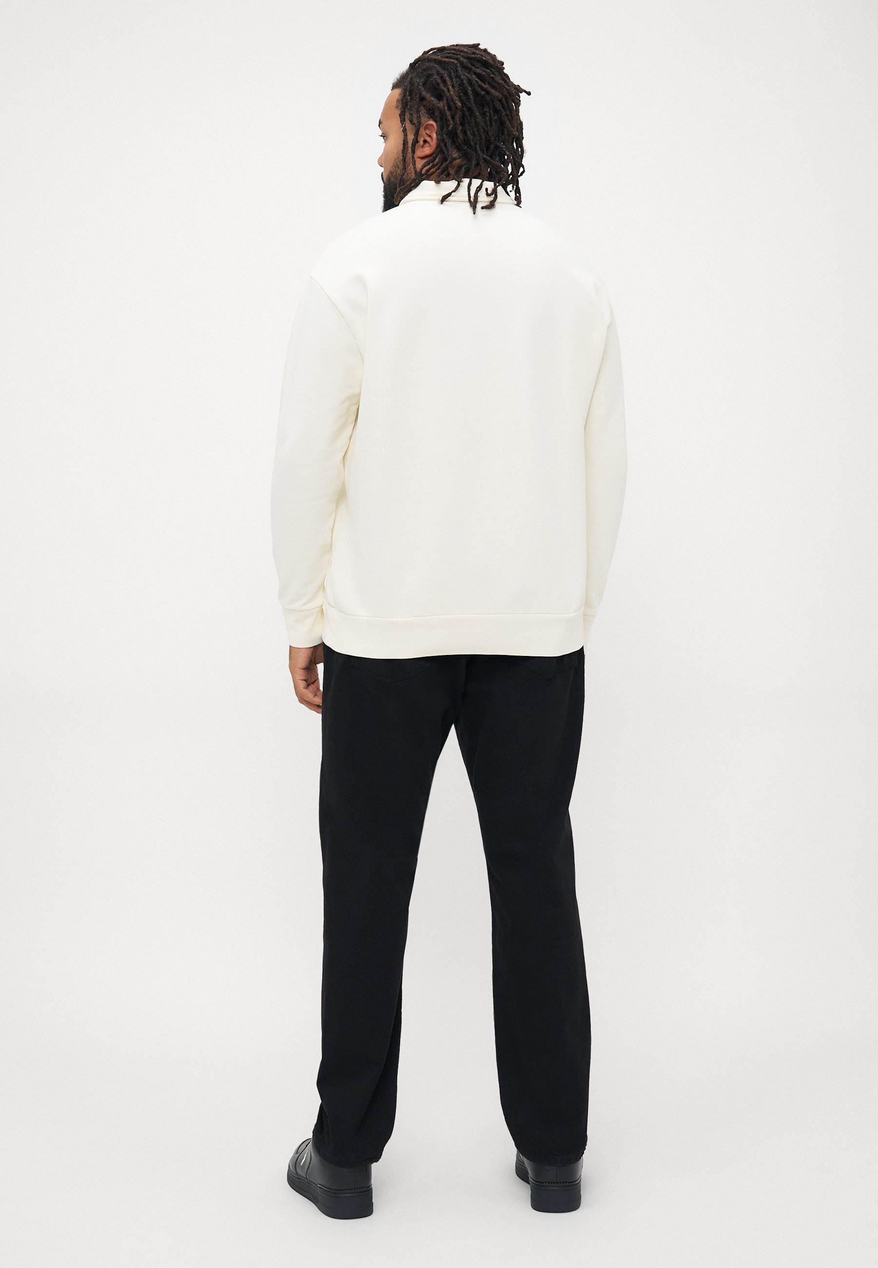 Sweat-shirt Polo Ralph Lauren grandes tailles en polaire à fermeture éclair quart de zip - Sweat-shirt - crème clubhouse