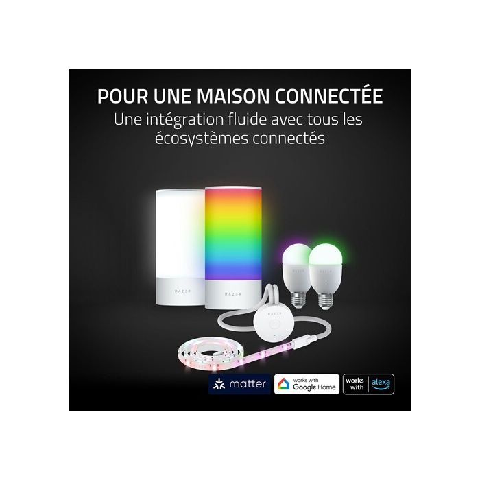 Lumière LED - RAZER - LED-Leuchte - 165 lumens - Intérieur - Objet connecté