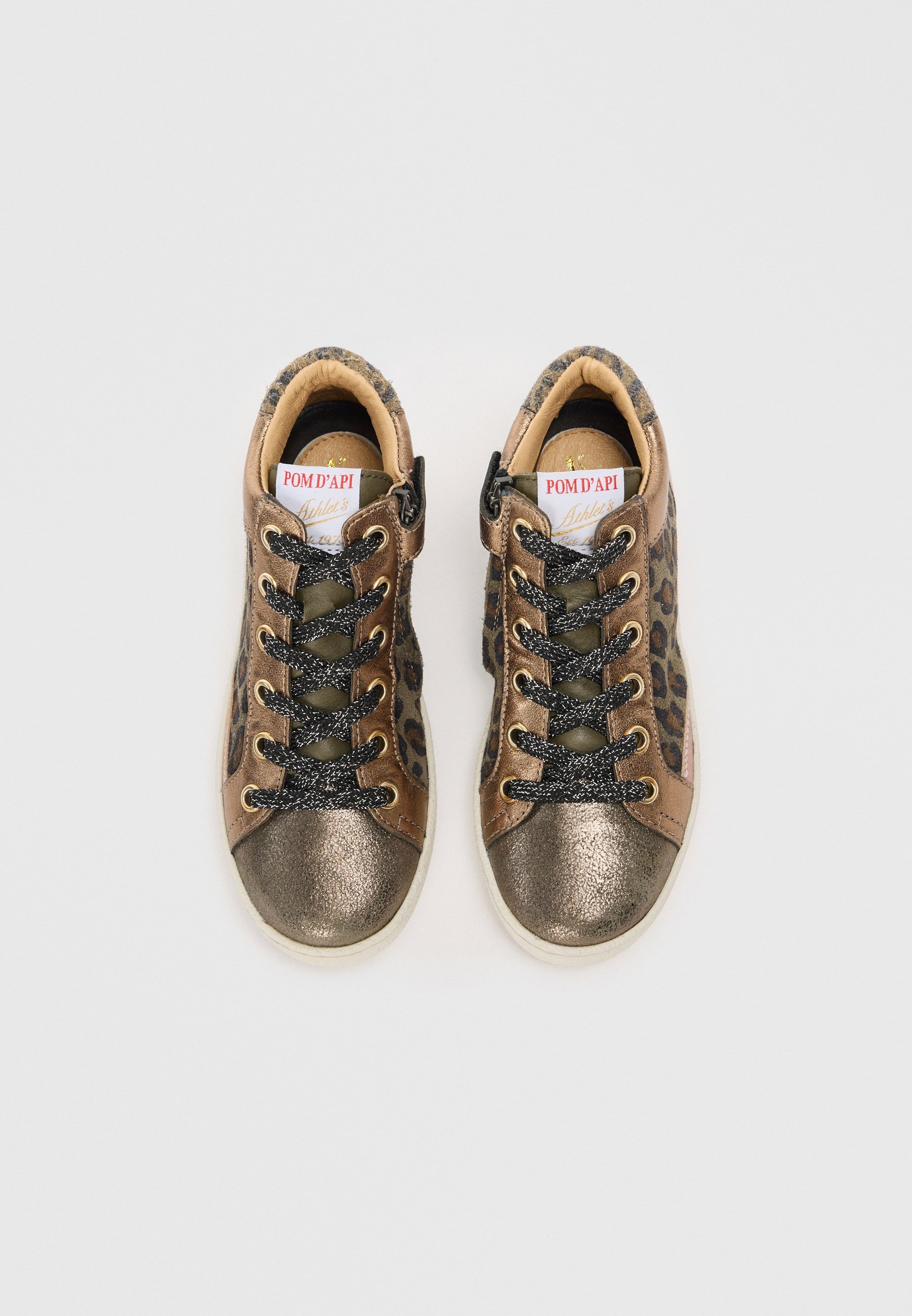 POM D'API TOP TOUCH UNISEX - High-Top-Sneaker - Bronze/Kaki