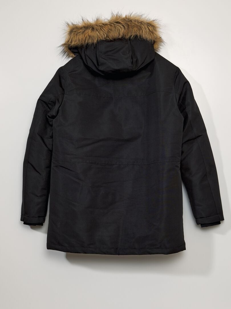 Parka met capuchon - Zwart