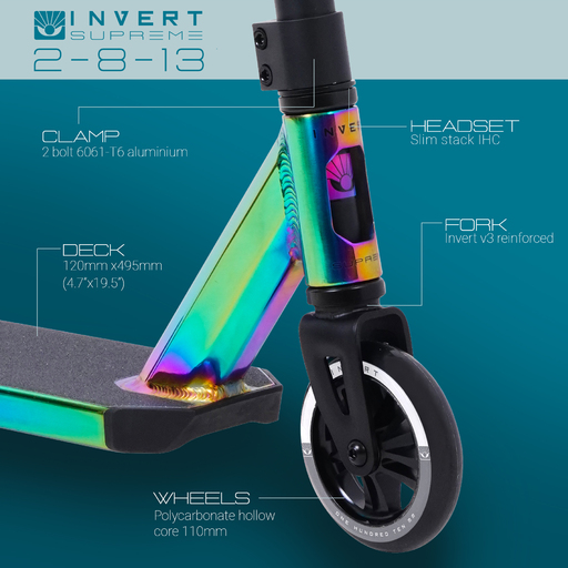 Neo Invert Supreme Stunt Scooter for Ages 8-13