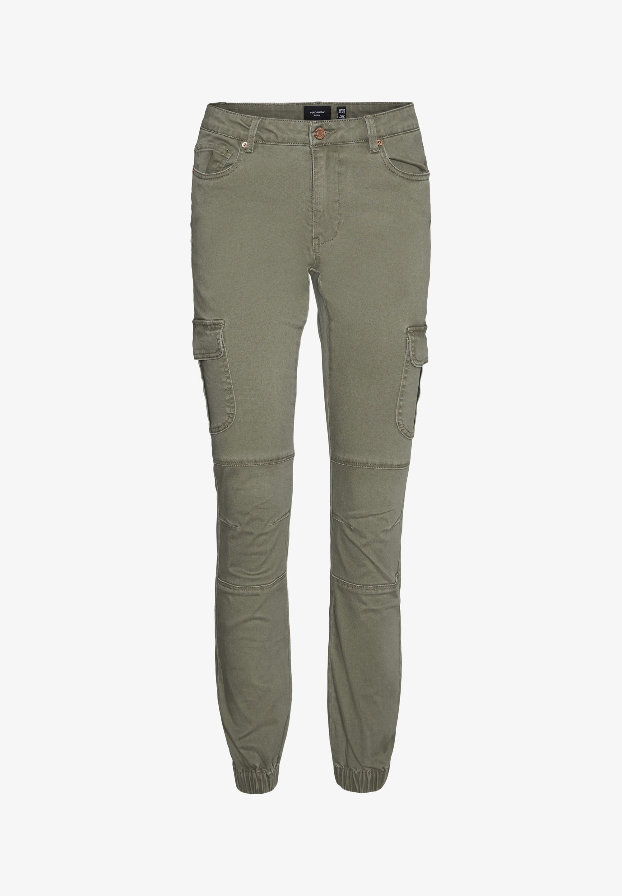 Vero Moda VMIVY ANKLE - Spodnie cargo - bluszczowo-zielony