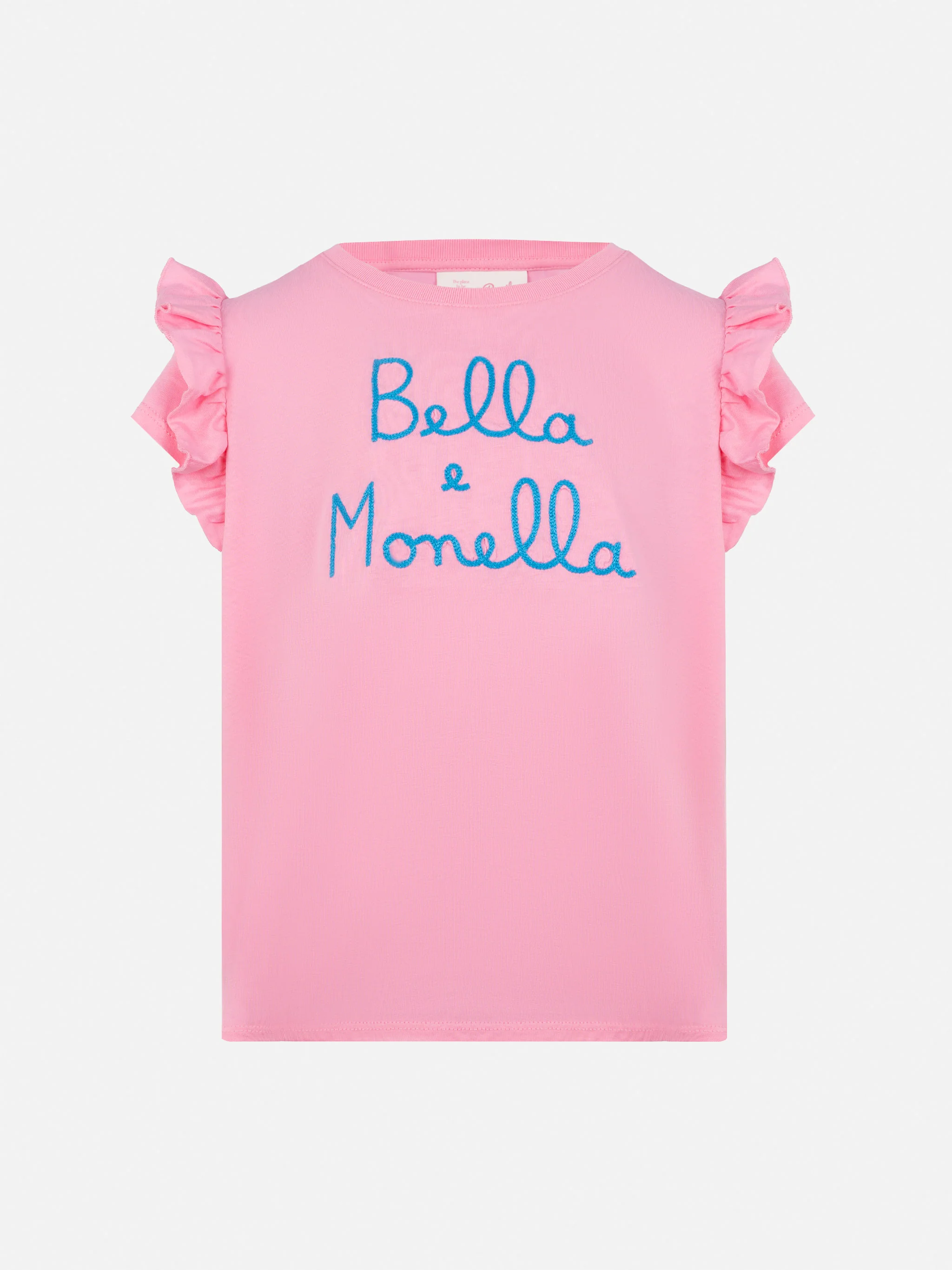 T-shirt Baby van katoen met volant en Bella en Monella