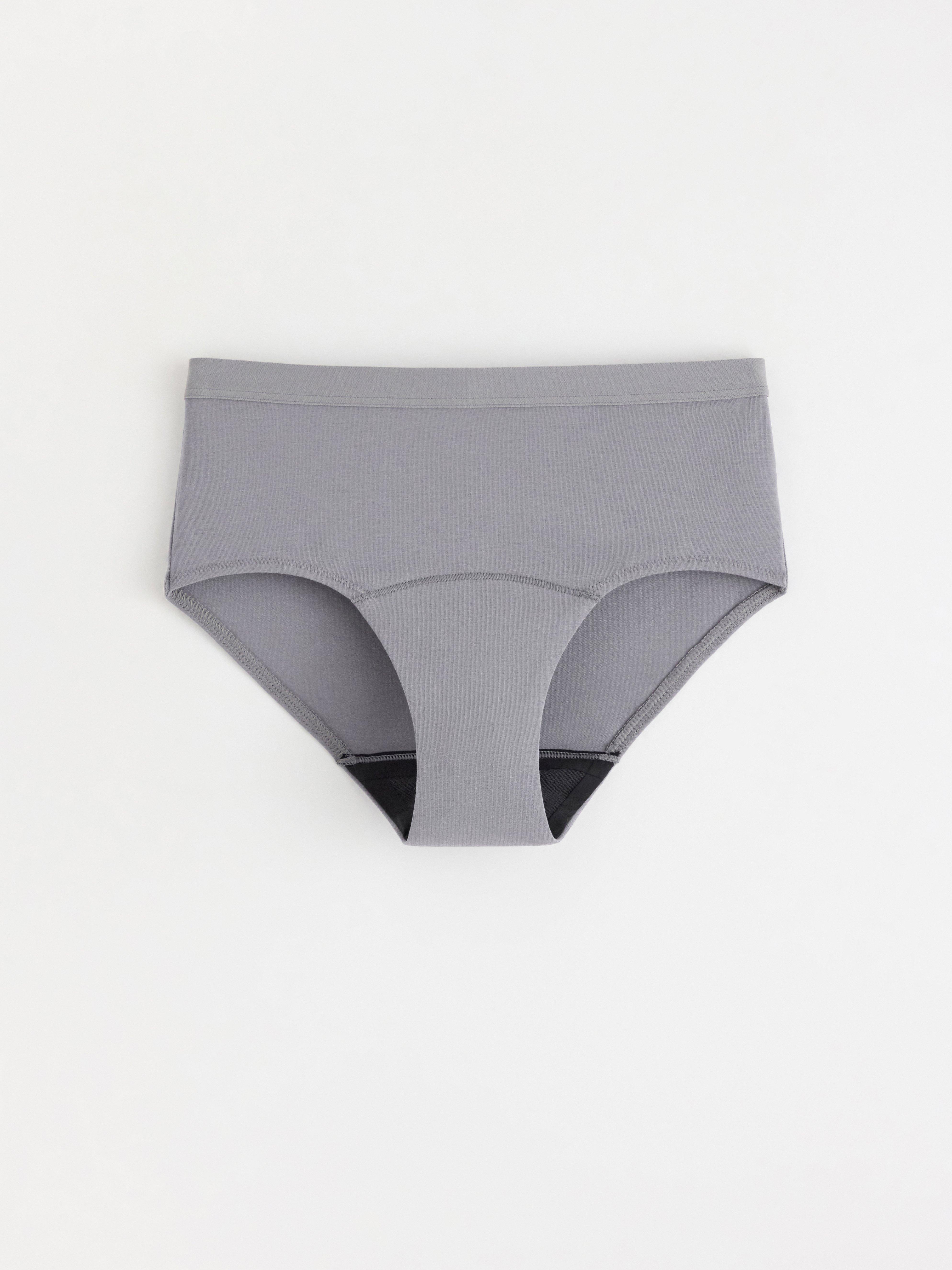 Menstruační kalhotky s vysokou absorpcí – pro teenagery – Female Engineering Grey