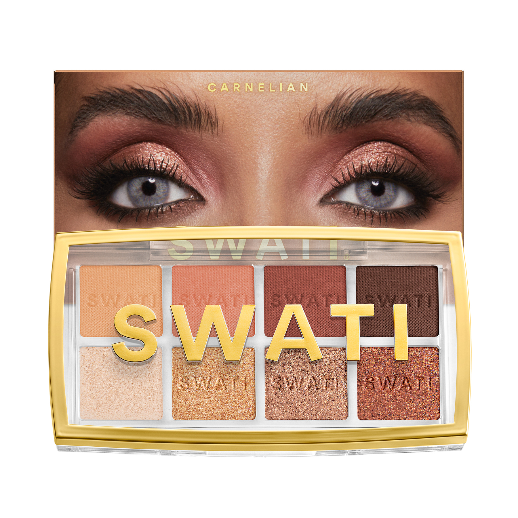 Paletă de farduri de pleoape Carnelian - SWATI Cosmetics