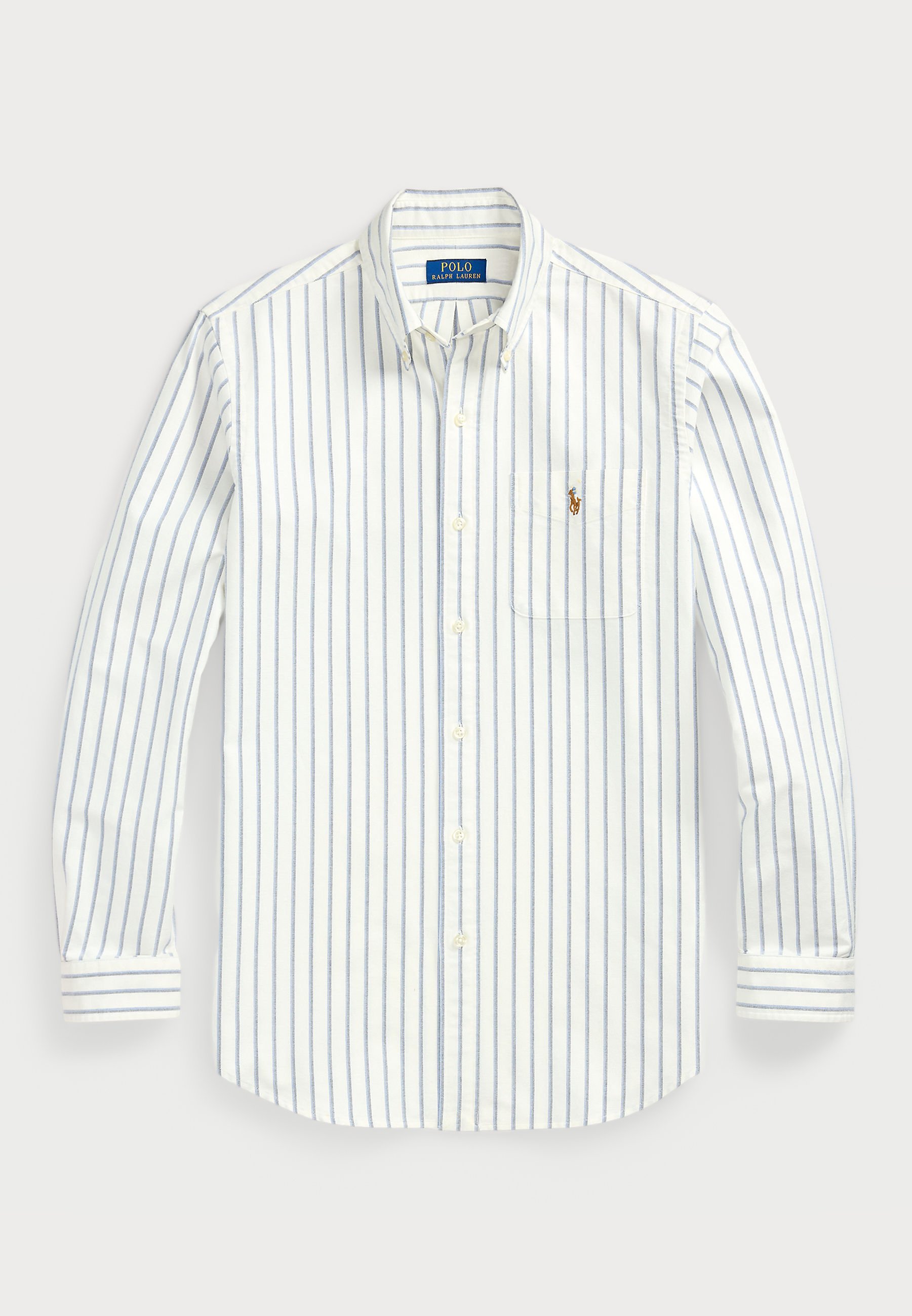 Polo Ralph Lauren CUSTOM FIT STRIPED OXFORD SHIRT - Skjorte - white/blue multi