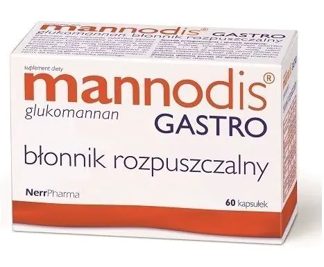 Mannodis Gastro 500 mg, Błonnik rozpuszczalny, Kapsułki