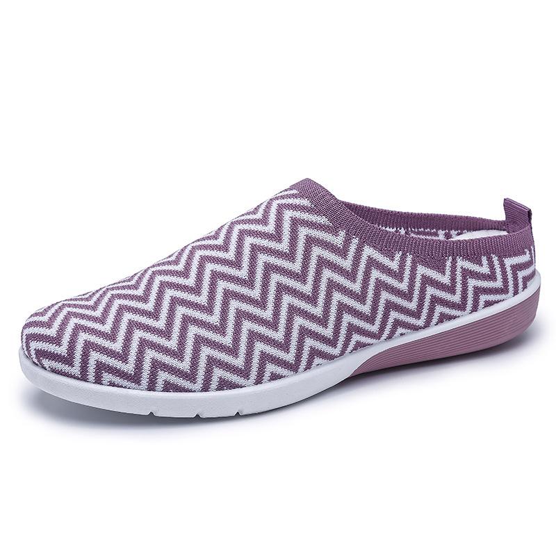 Zapatos planos de mujer, mocasines de tallas grandes, zapatillas de moda, zapatos planos, mocasines de malla, zapatos vulcanizados de mujer.