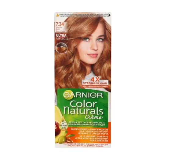 Garnier Color Naturals trwała farba do włosów 7.34 Naturalna Miedź