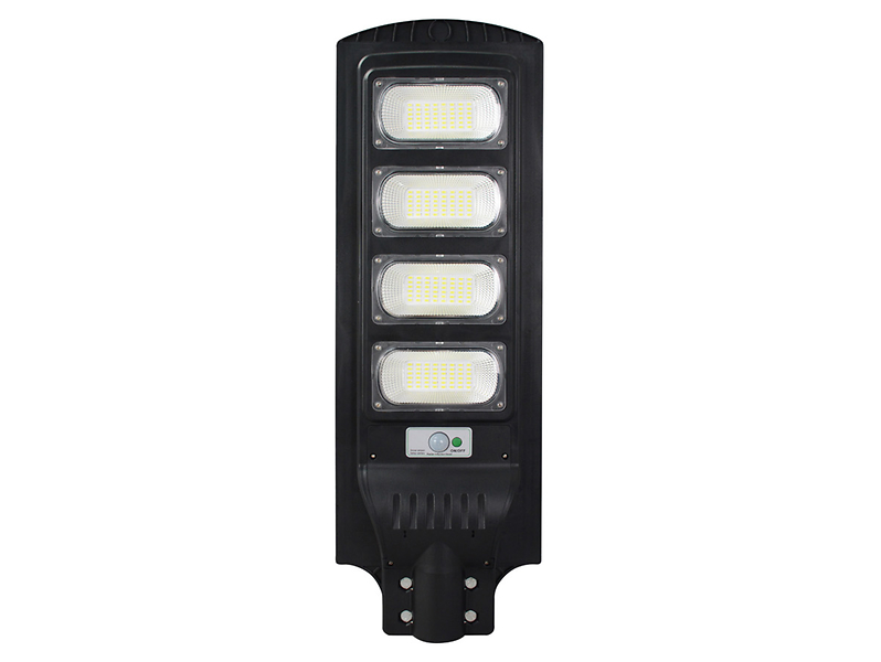 Naświetlacz solarny Street-12 LED z zimną barwą światła czarny