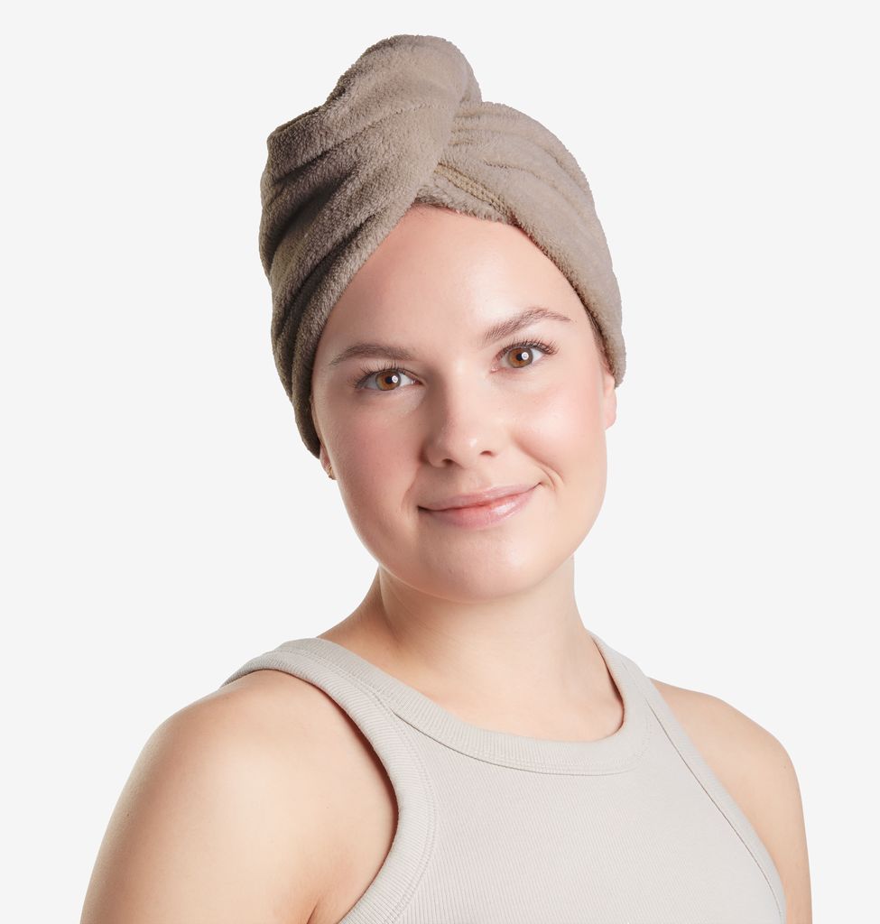 TUNADAL TUNADAL turban za kosu 2 kom. pijesak/roze