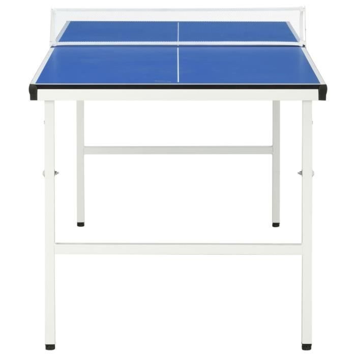 Table de ping pong tennis de table pliable avec filet - KEENSO - 152x76x66 cm Bleu Dbaiyi-Ddis