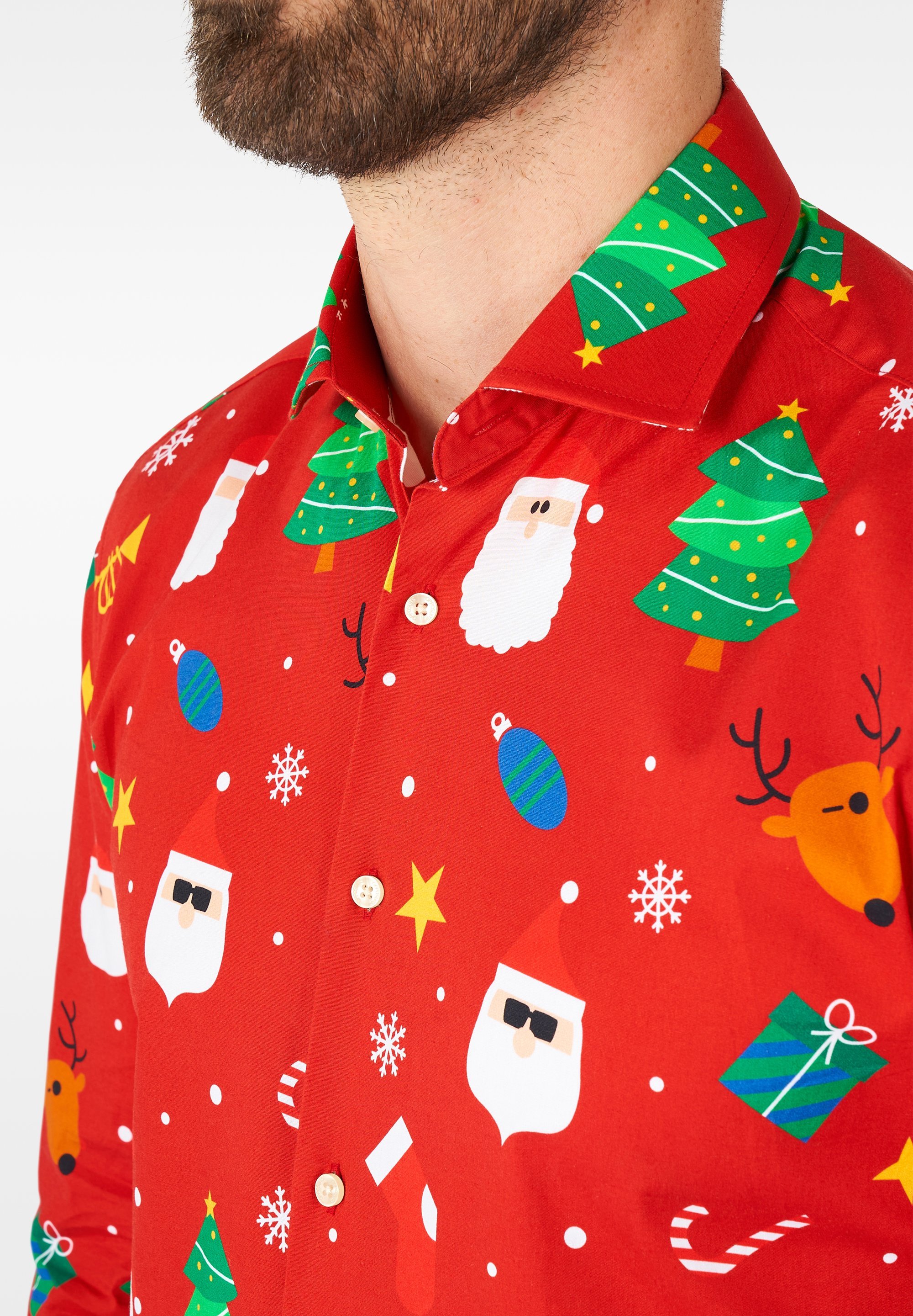 OppoSuits FESTIVITÀ - Camicia - rossa
