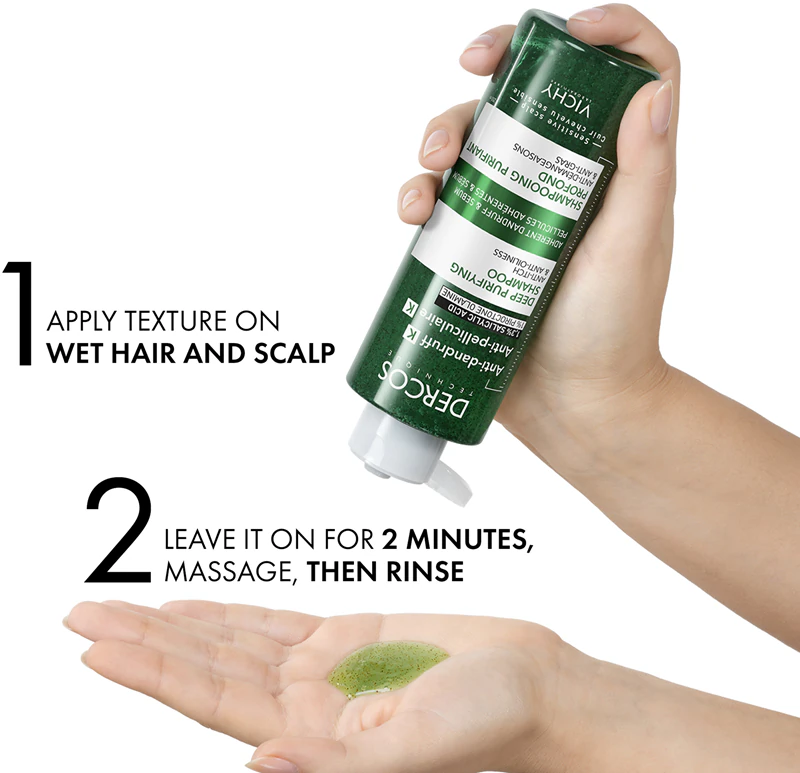 Shampoo anticaspa Vichy Dercos K com efeito peeling
